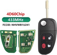 Cheie Auto Completa Programabila 433MHz, cu 4 butoane, cip 4D60, compatibila Jaguar X-Type, S-Type, XJ, XJR, XK, XF - 5