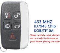 Cheie Auto Completa Programabila 433MHz, cu 5 butoane, cip PCF7945, compatibila Land Rover Discovery, Freelander, Range - 3