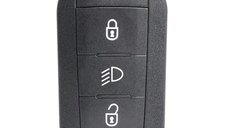 Cheie auto completa Techstar pentru Peugeot Citroen, 3 butoane, HU83, 433MHz, cu chip ID46, telecomanda inclusa