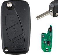 Cheie Auto Programabila Completa 433MHz, cu 3 butoane, compatibila Fiat Qubo, Fiorino, Doblo, Punto, Citroen Nemo - 3