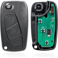 Cheie Auto Programabila Completa 433MHz, cu 3 butoane, compatibila Fiat Qubo, Fiorino, Doblo, Punto, Citroen Nemo - 5