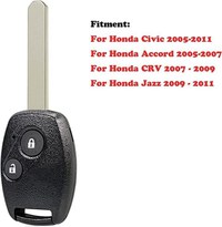 Cheie Auto Techstar Completa Programabila 433MHz, cu 2 butoane si cip ID46 PCF7936, compatibila Honda Civic, Accord - 2