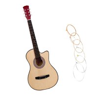 Chitara clasa din lemn 95 cm, Cutaway, natur, corzi incluse - 5