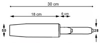 Cilindru piston IdeallStore, gaz, pentru scaune birou, negru, 30 cm - 1
