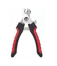 Cleste pentru taiat unghii caini si pisici, maner ergonomic, negru/rosu - 4