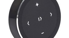 Comenzi Volan Wireless Techstar® Negru, Bluetooth, Control Media pentru Navigatii Android, Telefon, Tableta, Oprire