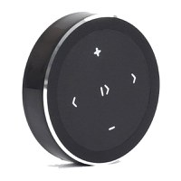 Comenzi Volan Wireless Techstar® Negru, Bluetooth, Control Media pentru Navigatii Android, Telefon, Tableta, Oprire - 1
