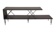 Comoda TV Hanah Home 854KLN3056, maro inchis, PAL melaminat, 120x40x30 cm