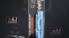 Compresor auto portabil Techstar LW-8018 cu afisaj digital LCD si lanterna LED, presiune maxima 10.3 bar (150 PSI)