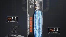 Compresor auto portabil Techstar LW-8018 cu afisaj digital LCD si lanterna LED, presiune maxima 10.3 bar (150 PSI)