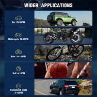 Compresor auto portabil wireless Techstar® MU002, afisaj digital LCD, lanterna LED, baterie reincarcabila 6000mAh - 9