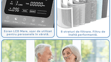 Concentrator de Oxigen Portabil NeoHGS, Capacitate 1-9L/min, Telecomanda, Functie de Aerosoli/Nebulizator