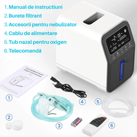 Concentrator de Oxigen Portabil NeoHGS, Capacitate 1-9L/min, Telecomanda, Functie de Aerosoli/Nebulizator - 4