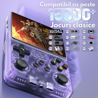 Consola Gaming portabila cu 15.000+ Jocuri Clasice, Ecran HD 3.5'', 128GB Stocare, Joystick-uri 3D, Multiplayer Wireless - 8