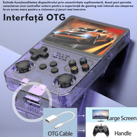 Consola Gaming portabila cu 15.000+ Jocuri Clasice, Ecran HD 3.5'', 128GB Stocare, Joystick-uri 3D, Multiplayer Wireless - 7