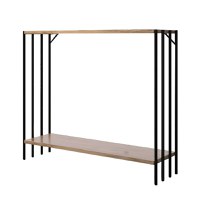 Consola, Hanah Home, pal melaminat, negru si pin atlantic, 90x26x80 cm - 2