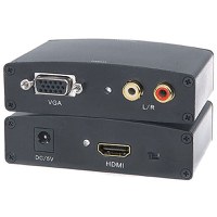 Convertor / Adaptor Nelbo VGA - HDMI, Full HD, adaptor activ unidirectional cu alimentare, de calitate superioara - 2