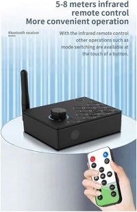 Convertor Audio Digital la Analog Techstar® DAC 192KHz cu Bluetooth 5.4 si Telecomanda, Intrari Optice, Iesiri RCA - 3