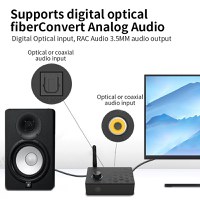 Convertor Audio Digital la Analog Techstar® DAC 192KHz cu Bluetooth 5.4 si Telecomanda, Intrari Optice, Iesiri RCA - 4
