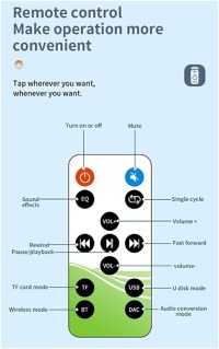 Convertor Audio Digital la Analog Techstar® DAC 192KHz cu Bluetooth 5.4 si Telecomanda, Intrari Optice, Iesiri RCA - 5
