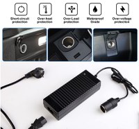Convertor Priza Auto la 220V MRG MJNT614 , Invertor de la 220V la 12V, 8Ah - 2