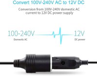 Convertor Priza Auto la 220V MRG MJNT614 , Invertor de la 220V la 12V, 8Ah - 1