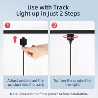 Corp Spot LED Suspendat, pe Sina Tracklight, tip Pendul, 10W, Lumina Moderna de Interior, Reglabil, Anti-Orbire - 6