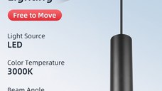 Corp Spot LED Suspendat, pe Sina Tracklight, tip Pendul, 15W, Lumina Moderna de Interior, Reglabil, Anti-Orbire