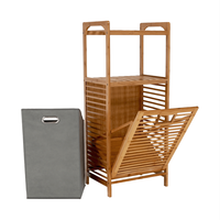 Cos de rufe, bambus natural/gri, KERI NEW - 8