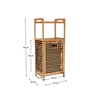 Cos de rufe, bambus natural/gri, KERI NEW - 2