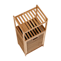 Cos de rufe, bambus natural/gri, KERI NEW - 7