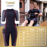 Costum EMS Wireless, de Dama, pentru Tonifiere, Slabire Rapida si Eliminare Celulita, Aplicatie Mobila Inclusa, XL - 5