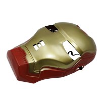 Costum Iron Man pentru copii, marime M, 7 - 9 ani, 120-130 cm, rosu, masca plastic inclusa - 5