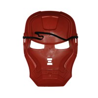 Costum Iron Man pentru copii, marime M, 7 - 9 ani, 120-130 cm, rosu, masca plastic inclusa - 4