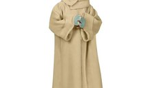 Costum pentru copii IdeallStore®, Baby Yoda, bej, 5-7 ani, masca inclusa