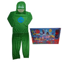 Costum pentru copii IdeallStore®, Green Lizard, marimea 3-5 ani, 100-110, verde, parcare cadou - 1