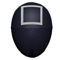 Costum pentru copii, Jocul Calamarului, Patrat, marimea L, 120-130 cm, rosu, masca inclusa - 3