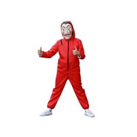 Costum pentru copii, La Casa de Papel, marimea M, 110-120 cm, rosu - 2