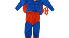 Costum Superman cu muschi, pelerina si masca