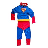 Costum Superman cu muschi, pelerina si masca - 5