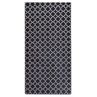 Covoras de intrare, Conceptum Hypnose, alb-negru, 100x300 cm, 100% poliester, antiderapant, lavabil la masina - 1