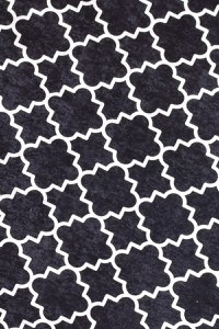 Covoras de intrare, Conceptum Hypnose, alb-negru, 100x300 cm, 100% poliester, antiderapant, lavabil la masina - 2