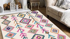 Covoras de intrare, Conceptum Hypnose, multicolor, 80x150 cm, 100% poliester, antiderapant, lavabil la masina, 959CHL1427