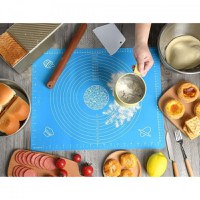 Covoras pentru aluat din silicon, foaie antiaderenta, 60x80 cm, Albastru, 557COF - 4