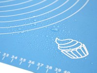 Covoras pentru aluat din silicon, foaie antiaderenta, 60x80 cm, Albastru, 557COF - 6