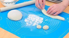 Covoras pentru aluat din silicon, foaie antiaderenta, 60x80 cm, Albastru, 557COF