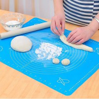 Covoras pentru aluat din silicon, foaie antiaderenta, 60x80 cm, Albastru, 557COF - 1