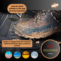 Covorase Auto TeamCar® Tip Tavita Compatibile Opel Astra H (2004–2014) - Hatchback - 7