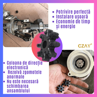Cupla Coloana Directie CZAY®, Compatibila cu Hyundai si KIA, Montare Usoara, Cod 563152K000FFF, Cauciuc, 29x9x6 mm - 2