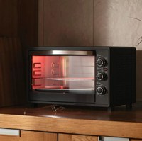 Cuptor electric 48 L, 2600W, 3 functii de gatire, temporizator cu alarma sonora, tava si gratar, capacitate mare - 7